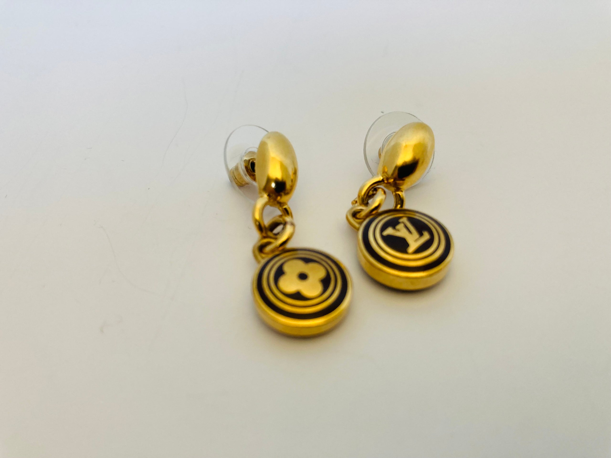 Re-purposed LV earrings